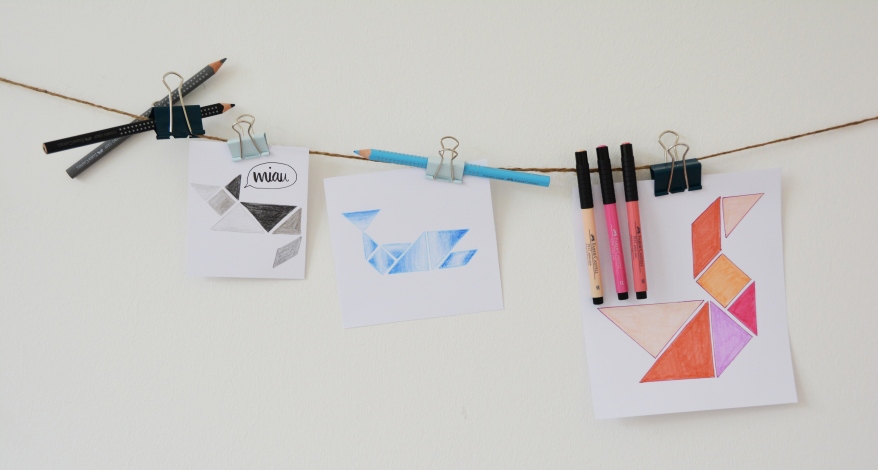 Lassen Sie sich vom Legespiel Tangram zu tierischen Kunstwerken inspirieren! Bei Giesen-Handick und Schroeder Papeterie in Neukirchen-Vluyn und Moers und im Onlineshop finden Sie alles für Ihre Umsetzung.