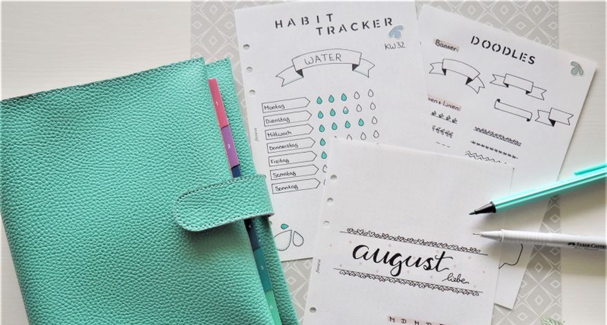 Dank minimalistischem Bullet Plannings im Filofax wieder Zeit fürs Organisieren finden: Tipps bei Papierhaus Hartmann in Greifswald und im Onlineshop.